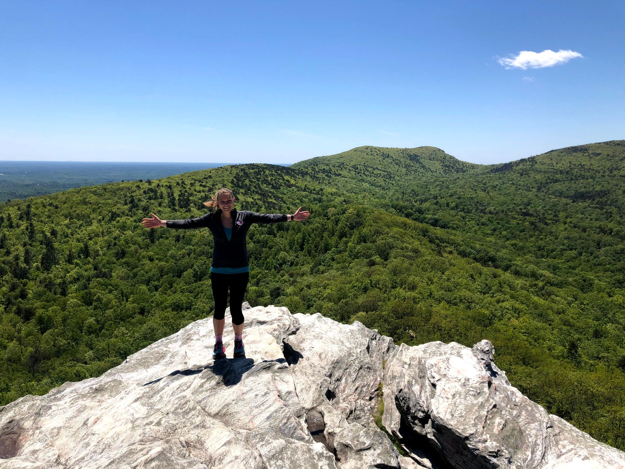 Celebrating the reopening of state parks and Kristen's 30th birthday with a day trip to Hanging Rock! 