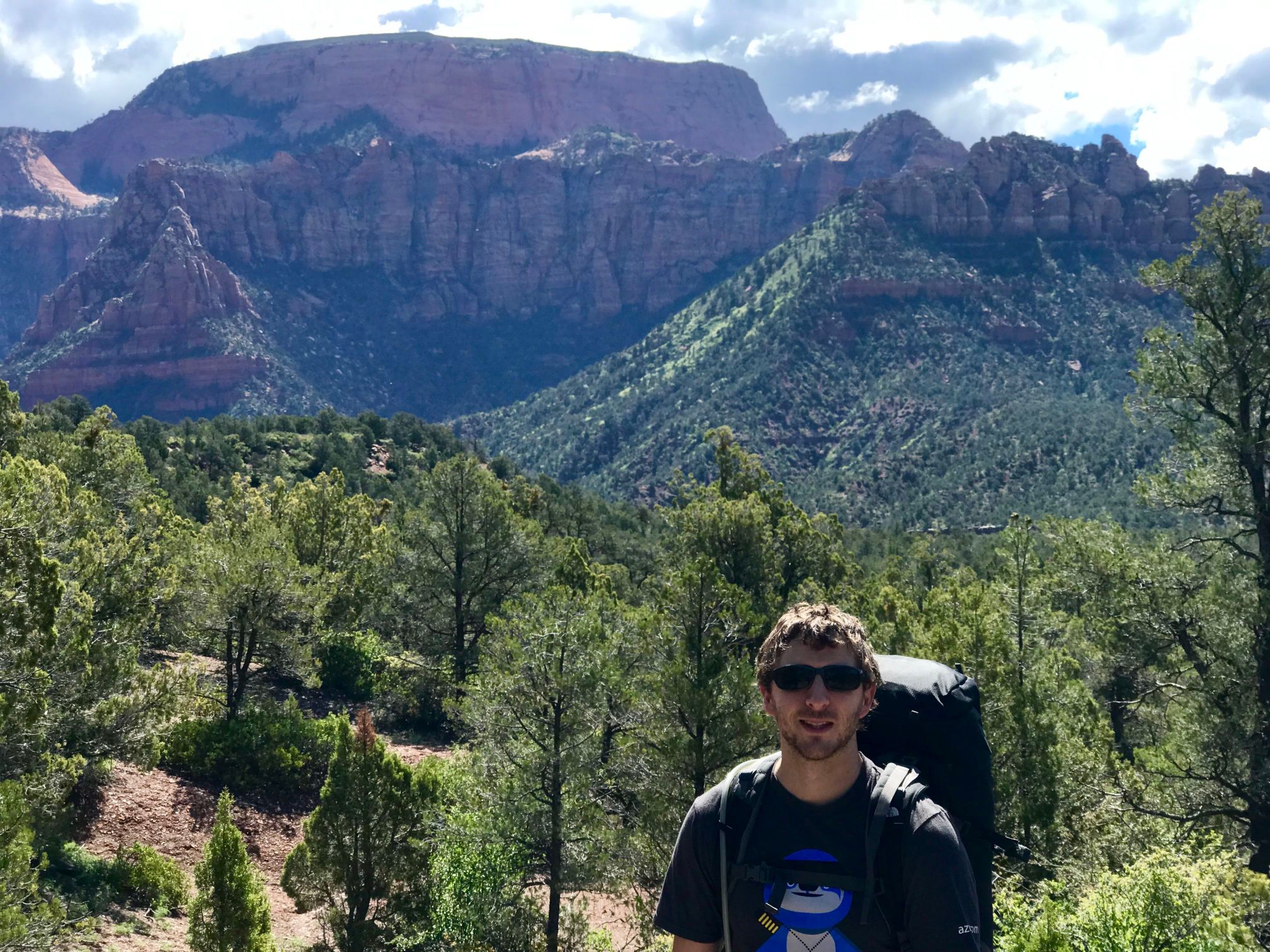 The first day of our Zion National Park backcountry hiking extravaganza! 