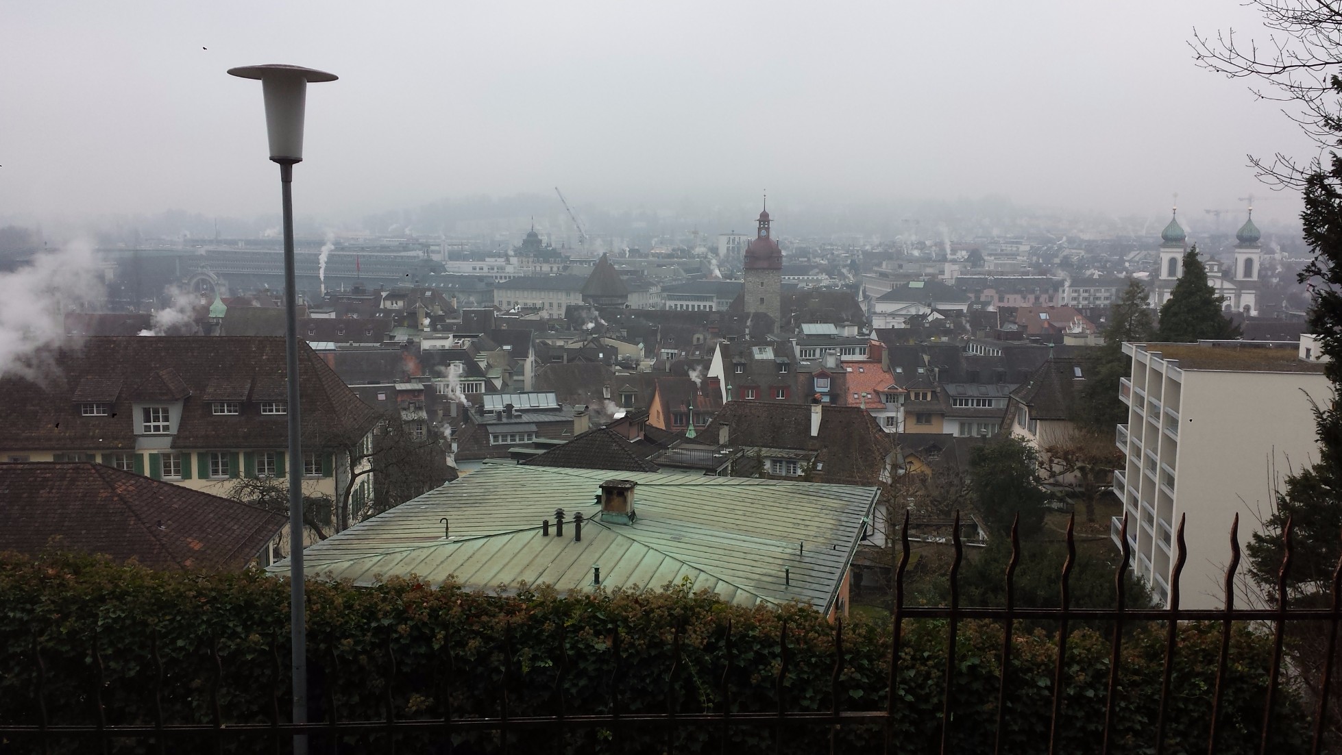 Lucerne was foggy, Engelberg has a ice cave!